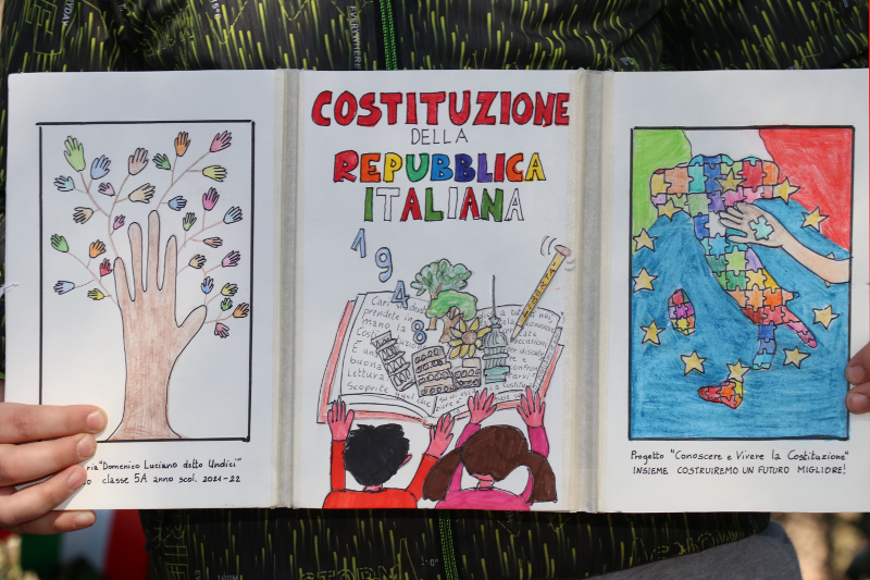 Givoletto Cippo 2022 - Il progetto Costituzione degli alunni della scuola primaria "Domenico Luciano"